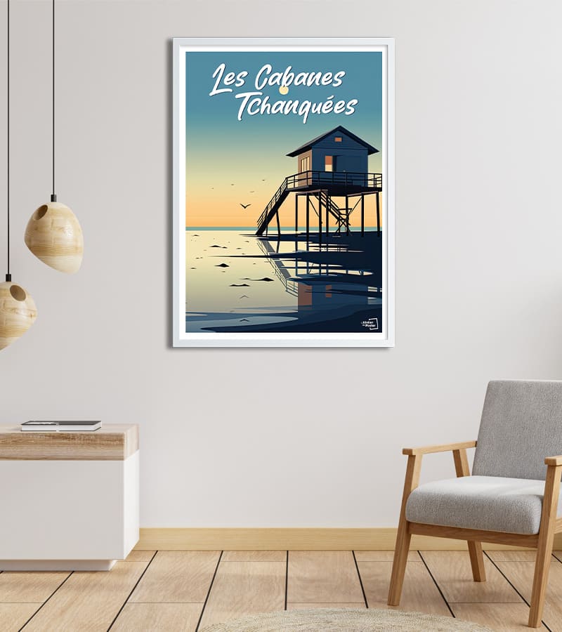 poster Cabane Tchanquée d'Arcachon