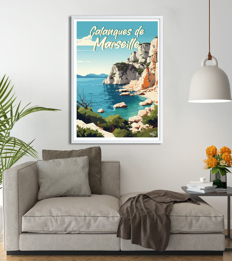 poster Les Calanques de Marseille
