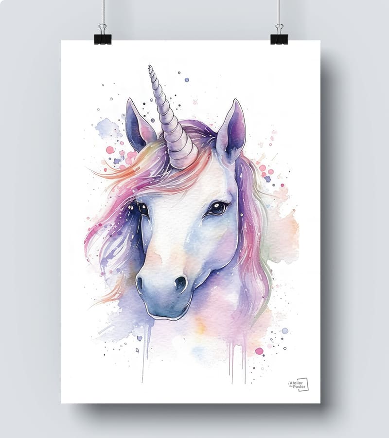 Affiche Licorne