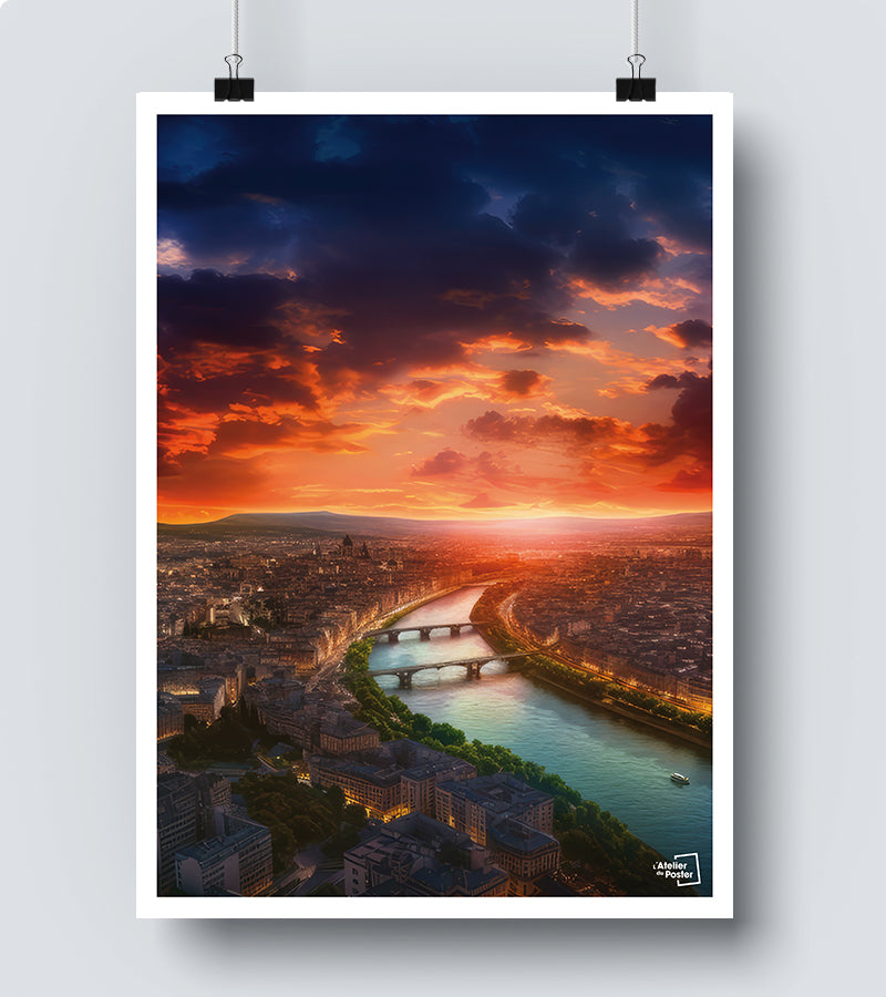 Affiche Panorama de Lyon
