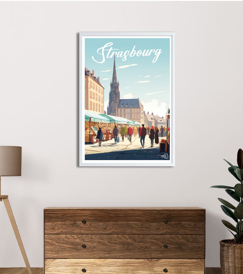 poster Marché de Strasbourg