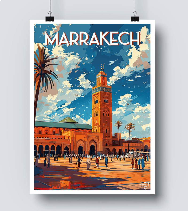 Affiche Marrakech - Place de Jemaa el fna