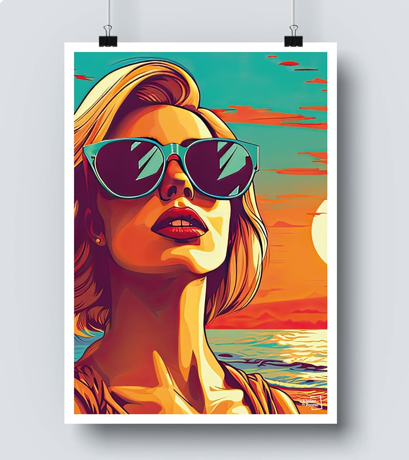 Affiche Beach - Pop Art