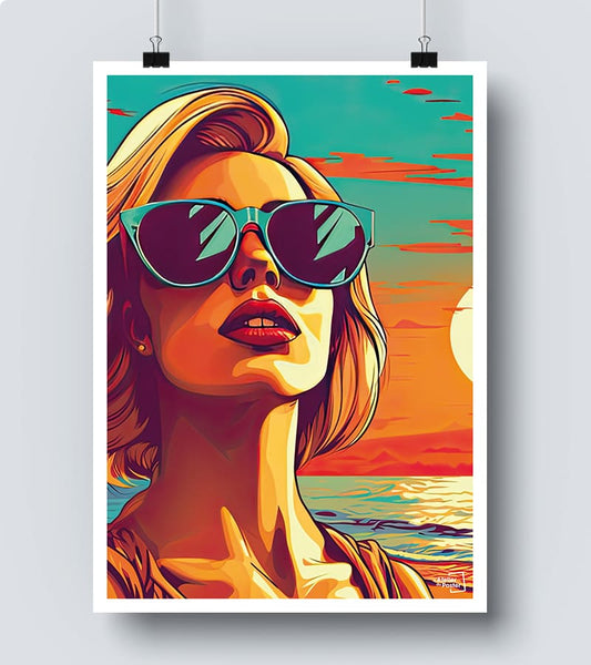 Affiche Beach - Pop Art
