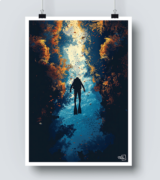 Affiche Plongée Sous Marine