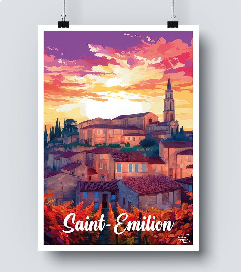 Affiche Saint emilion