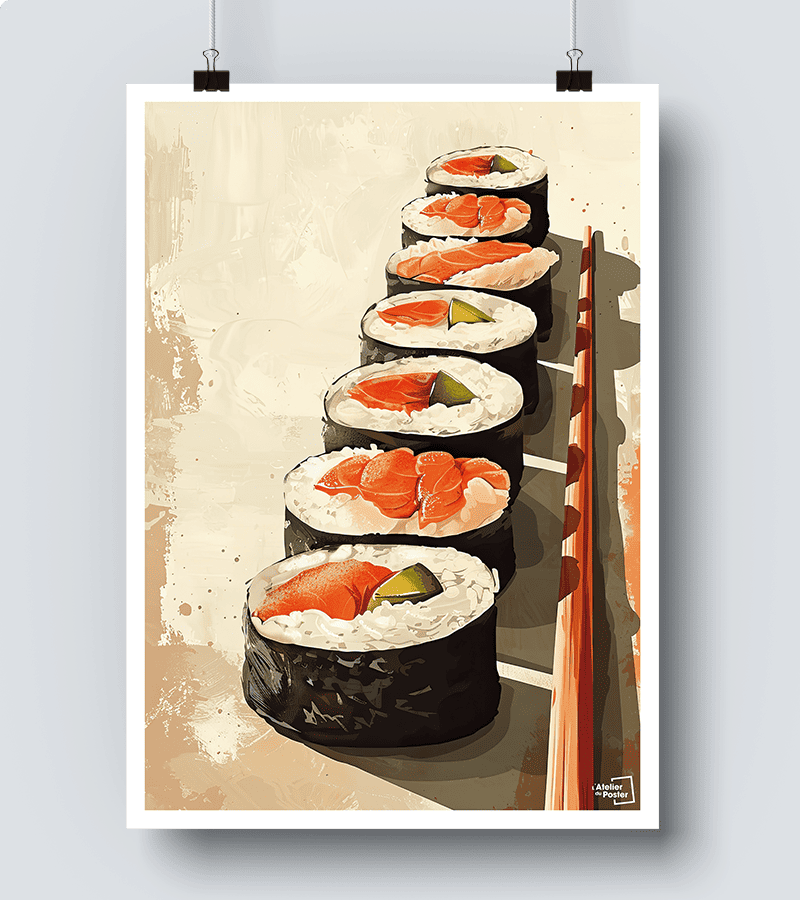 Affiche Sushi