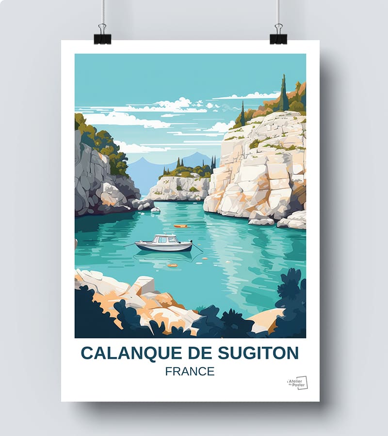 Affiche Calanque de Sugiton