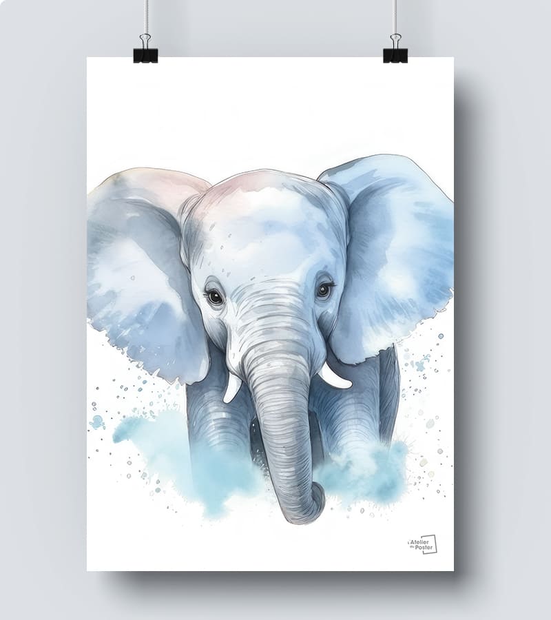 Affiche Eléphant