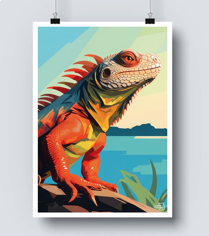 Affiche Iguane