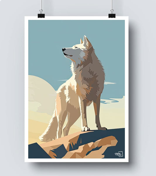 Affiche Loup blanc