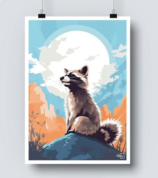 Affiche Raton Laveur