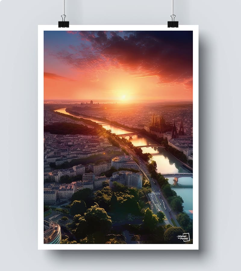Affiche Panorama de Nantes