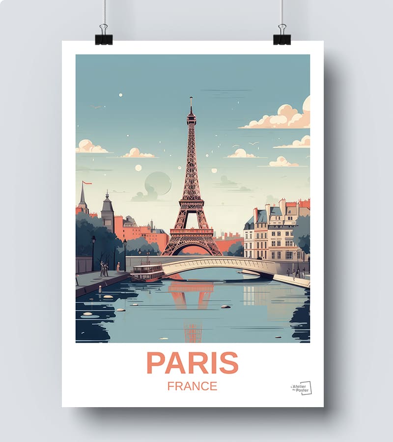 Affiche Paris 50x70 cm