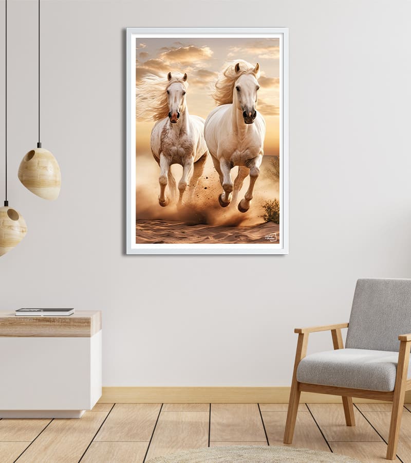 poster Chevaux Blancs