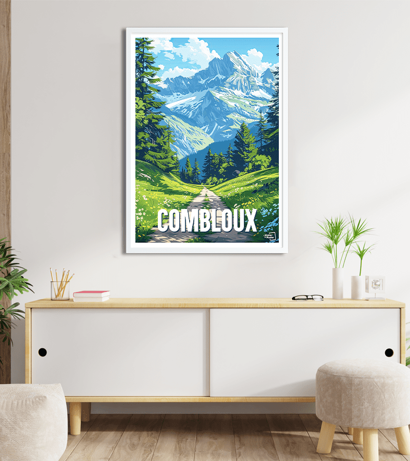 poster Combloux Vintage