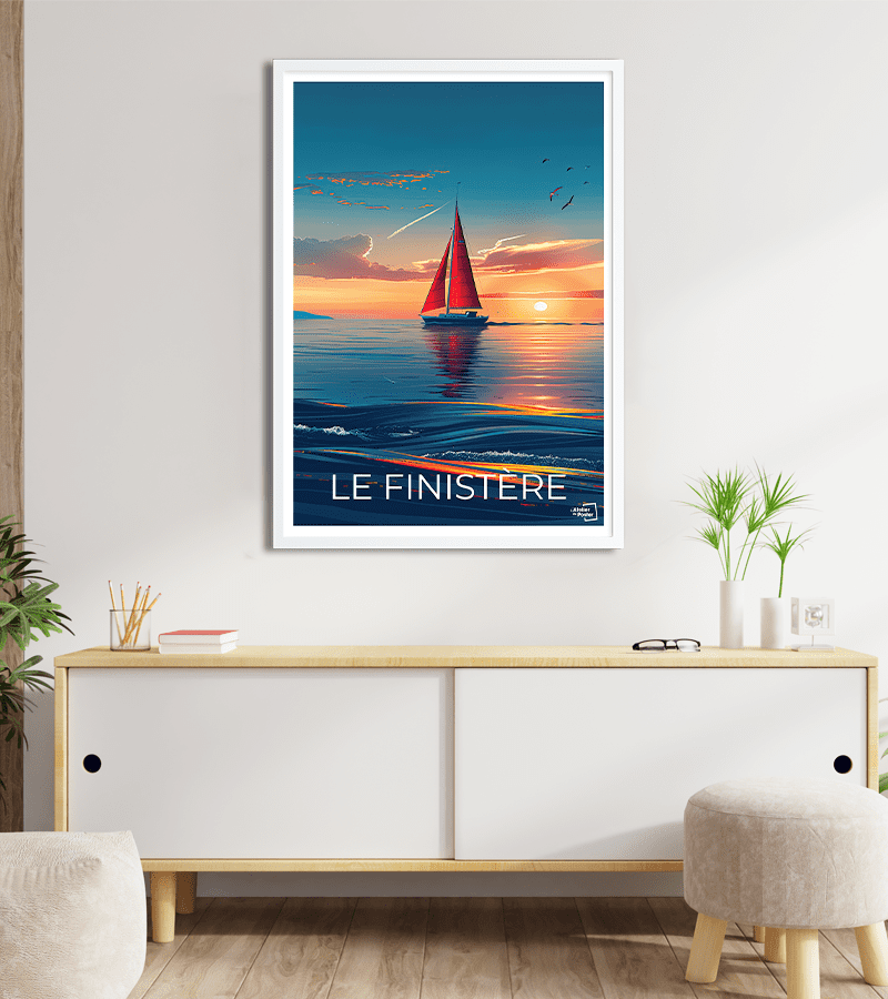 Affiche Le Finistère Vintage