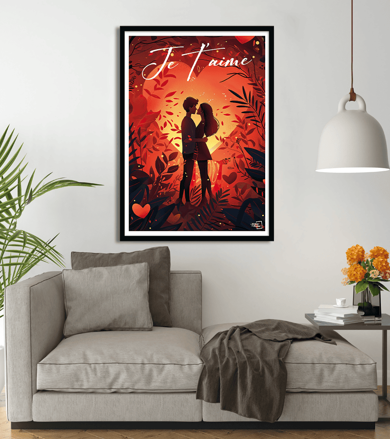 poster Saint Valentin - Je t'aime