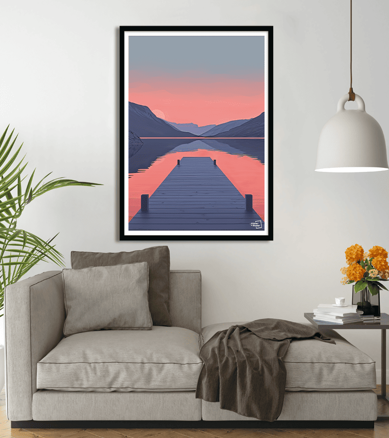 poster Ponton et Lac