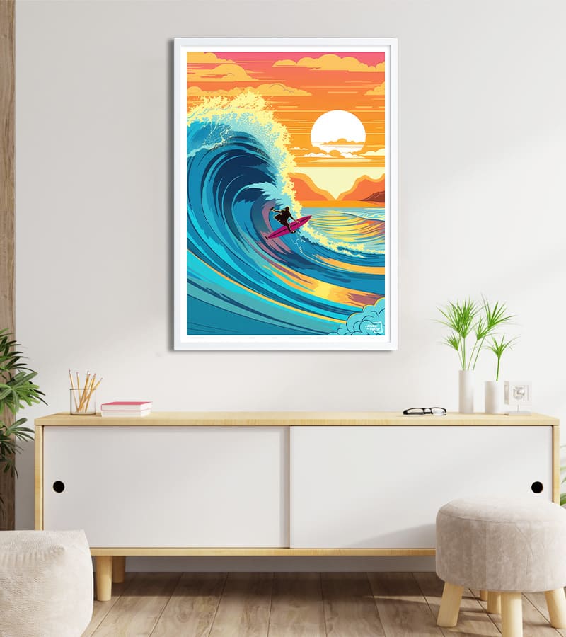 Poster Surf on the wave