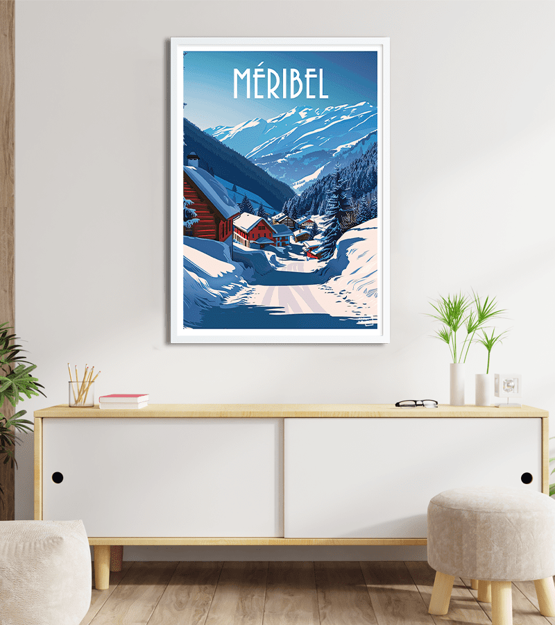 poster Méribel Vintage