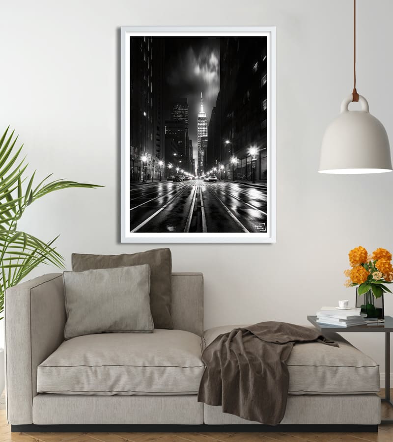 poster Rue Noir et Blanc