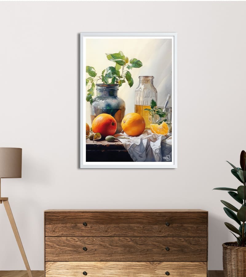 poster Fleurs en Nature Morte Aquarelle
