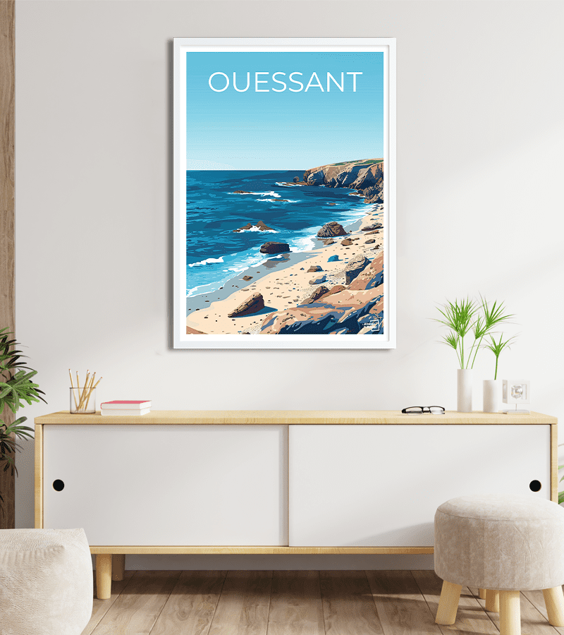 poster Ouessant vintage