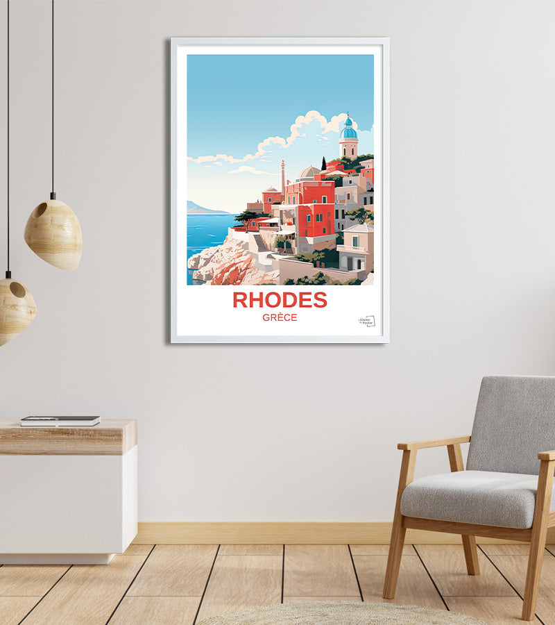 poster Rhodes - Grèce