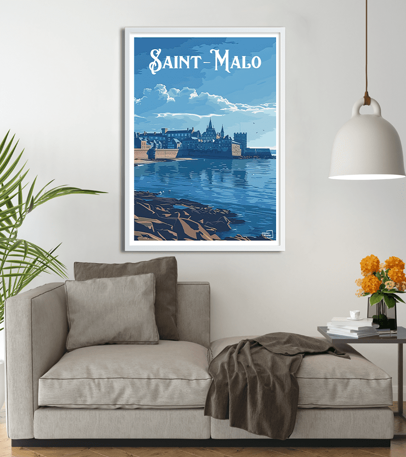 poster vintage St Malo