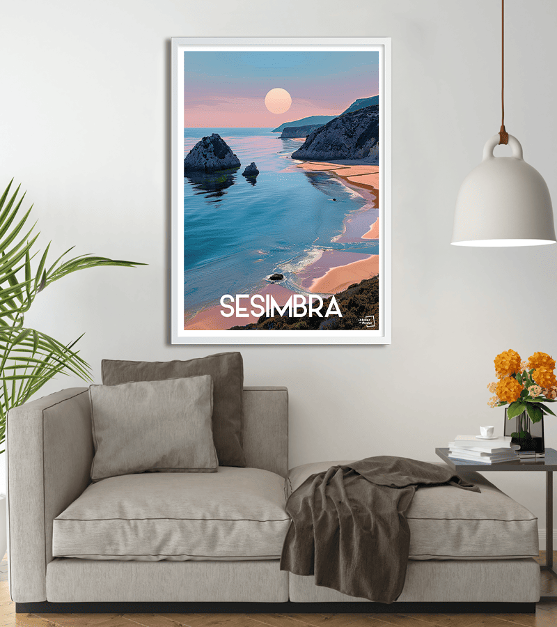 poster Sesimbra Plage