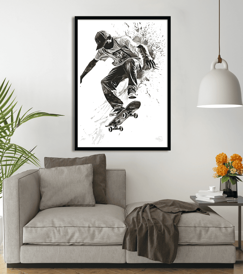 poster Skateboard Moderne