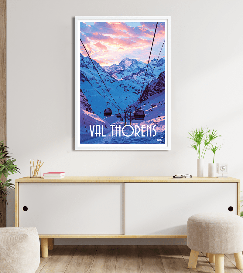 Affiche Val Thorens vintage