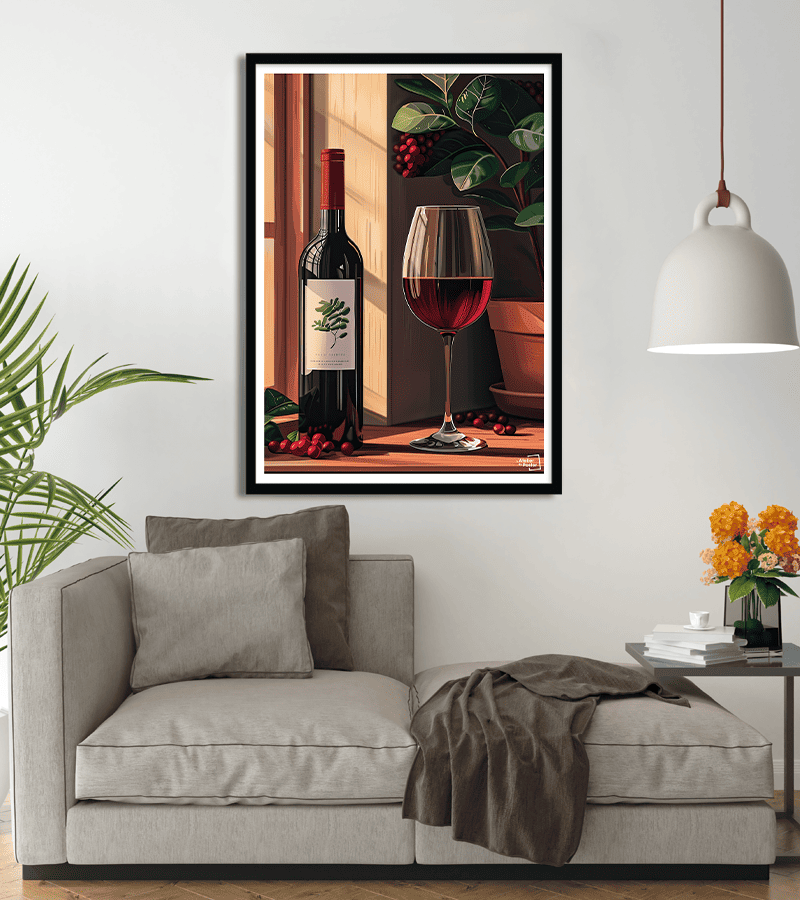 poster Vin Rouge