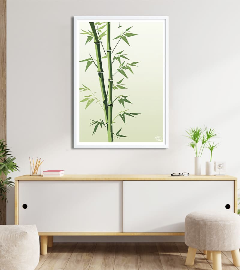 poster pousse de bambou