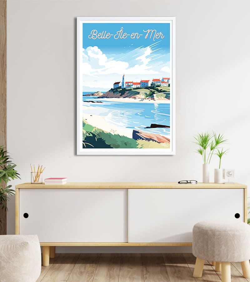 poster belle ile en mer bretagne