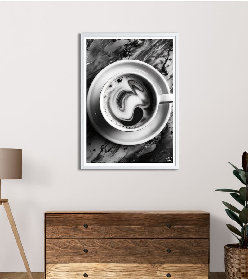 poster Café Noir - Noir et Blanc