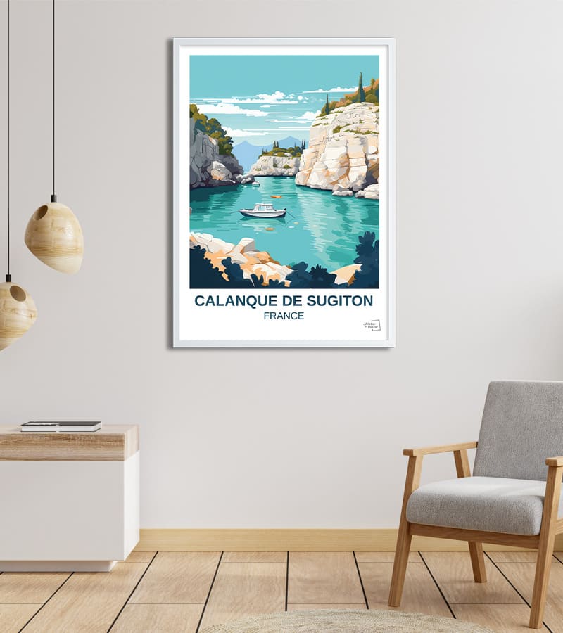 poster Calanque de Sugiton
