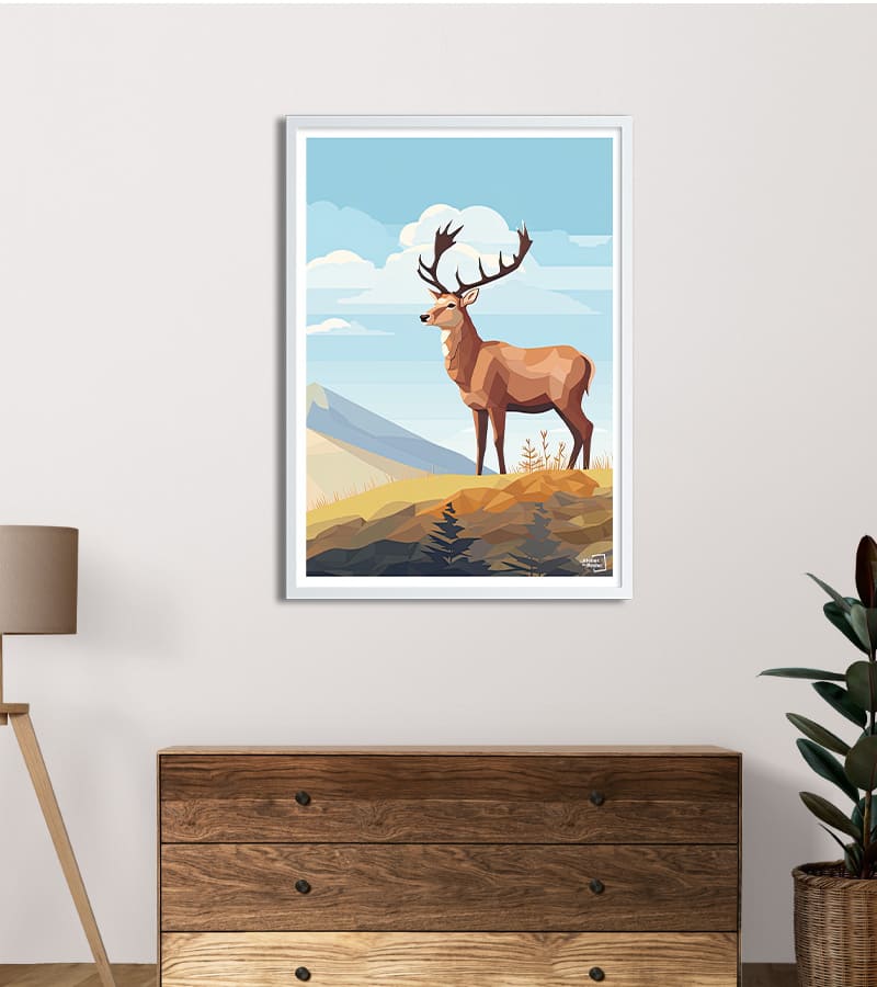 poster Cerf dans la nature