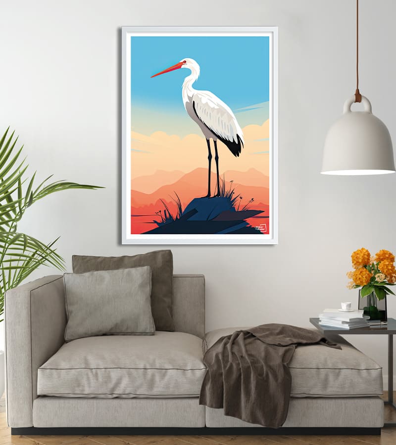 poster vintage Cigogne