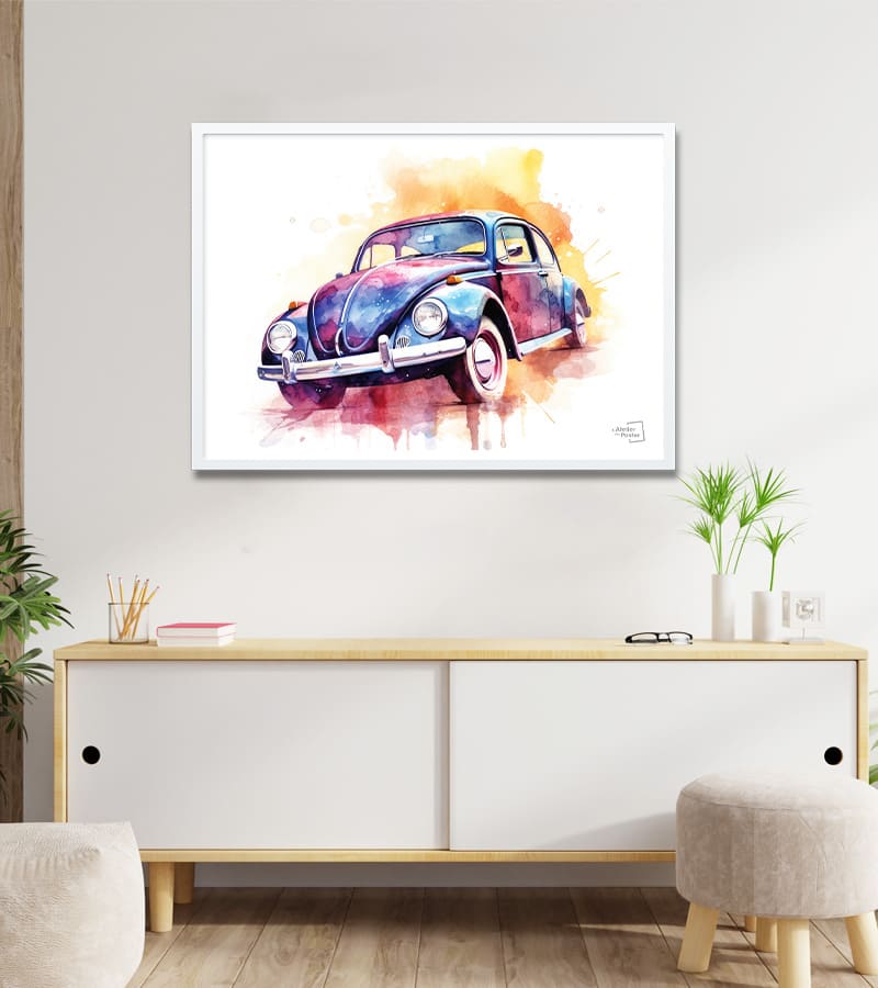poster La Coccinelle - Aquarelle