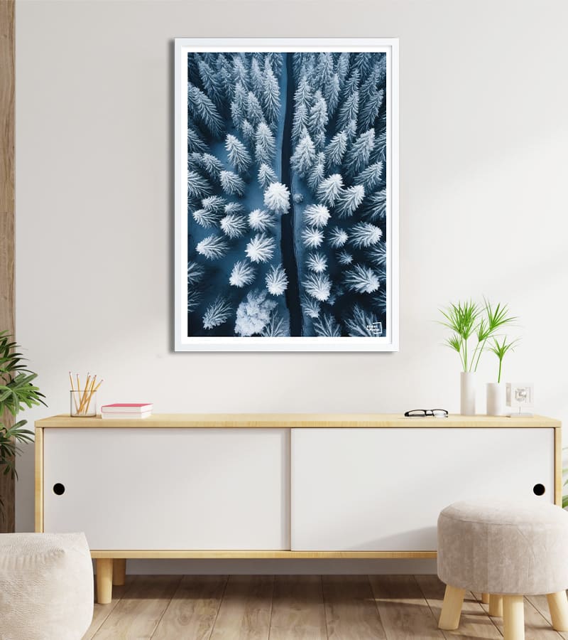 poster Forêt enneigée