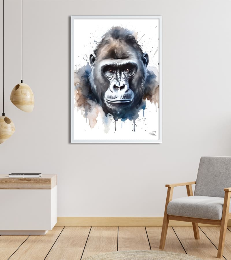 Poster singe gorille