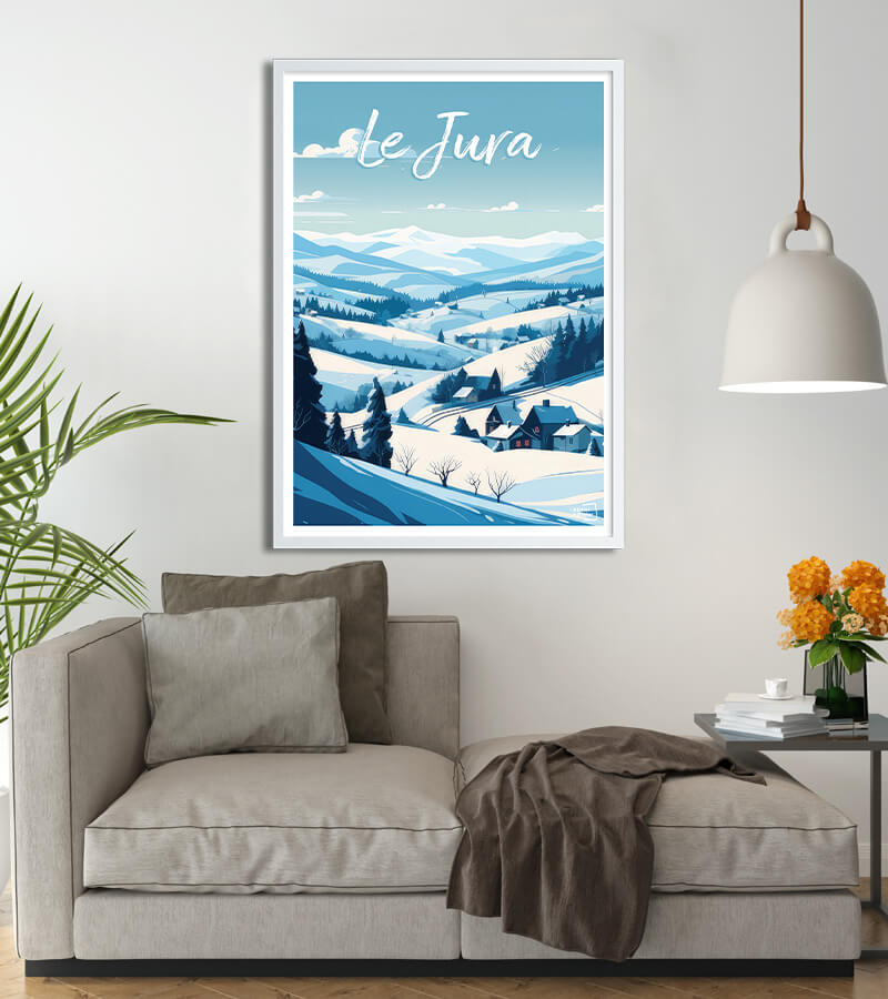 poster jura neige hiver