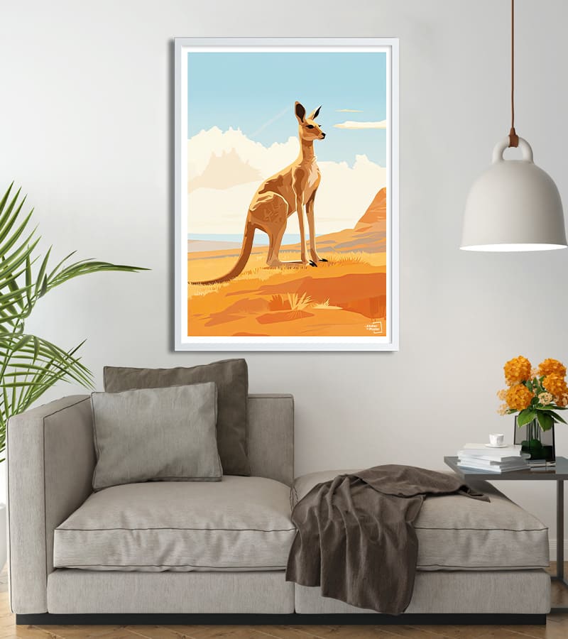 poster Illustration Kangourou