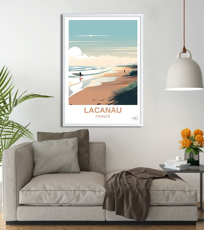 poster Surf à Lacanau