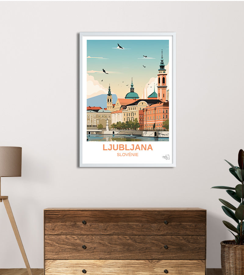 poster Ljubljana - Slovénie