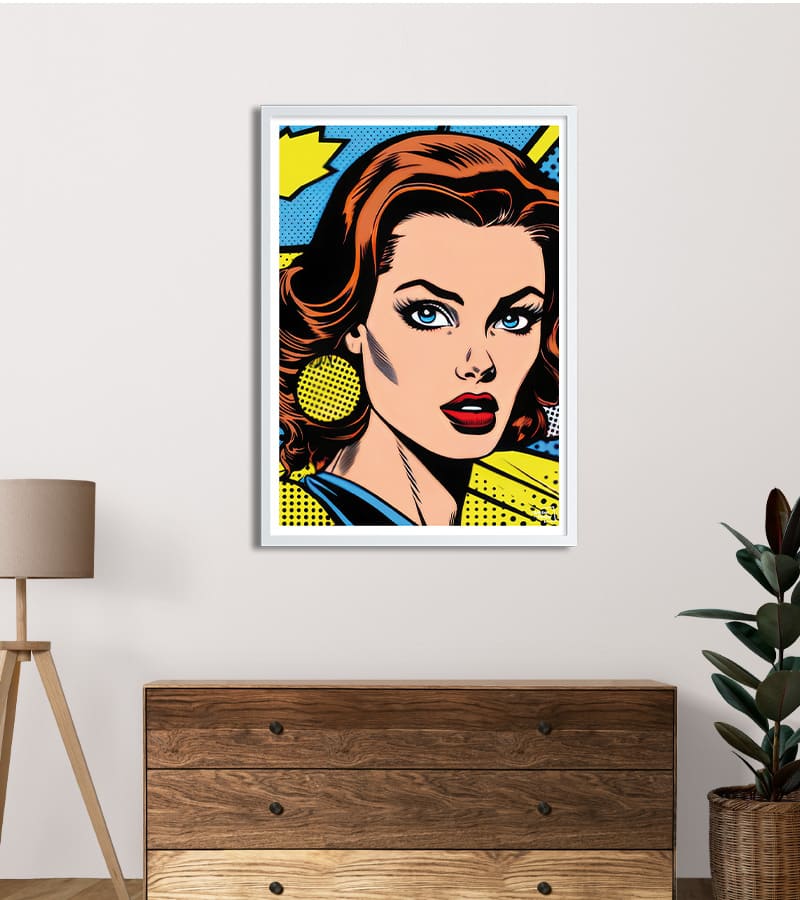 Poster Femme Pop Art