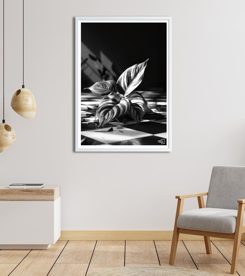 poster Plante noir et blanc