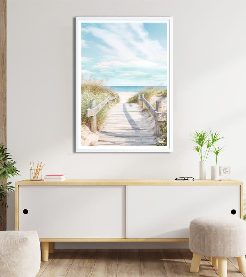 poster Chemin vers la plage
